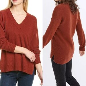 Madewell Bartlett V-Neck Wool Alpaca Blend Sweater Size Medium